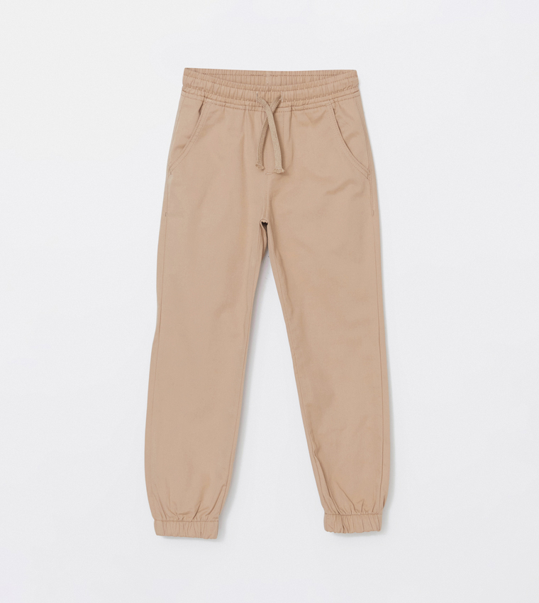Drawstring Waist Jogger Pants