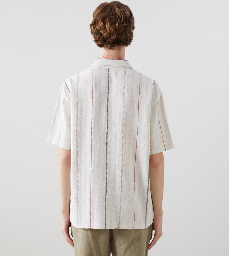 Striped Revere Collar Shirt
