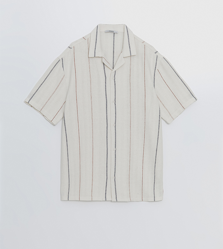 Striped Revere Collar Shirt