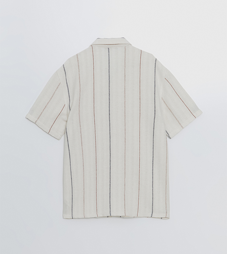Striped Revere Collar Shirt
