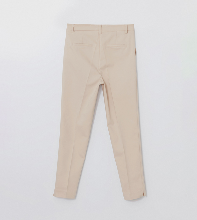 Solid Slim Fit Pants