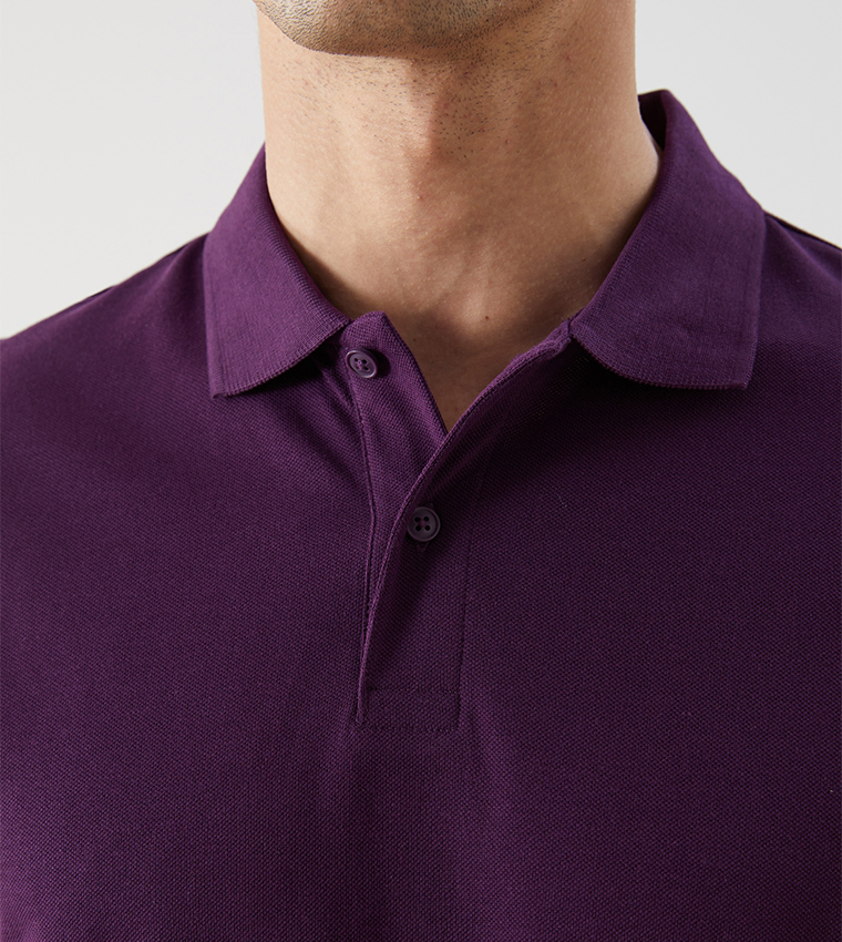 Solid Short Sleeves Polo T-Shirt