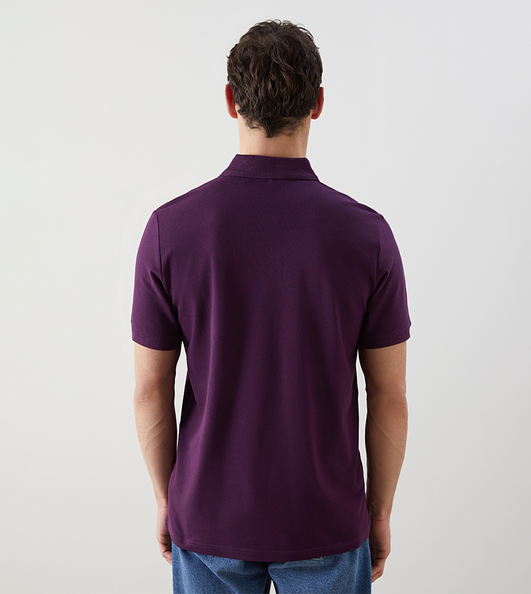 Solid Short Sleeves Polo T-Shirt