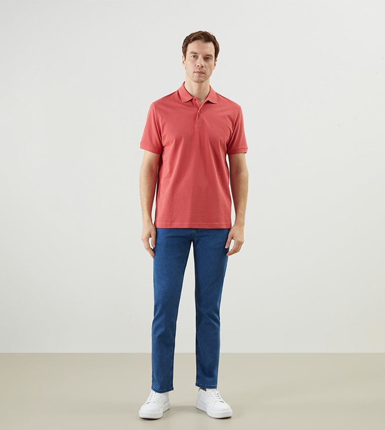 Solid Short Sleeves Polo T-Shirt