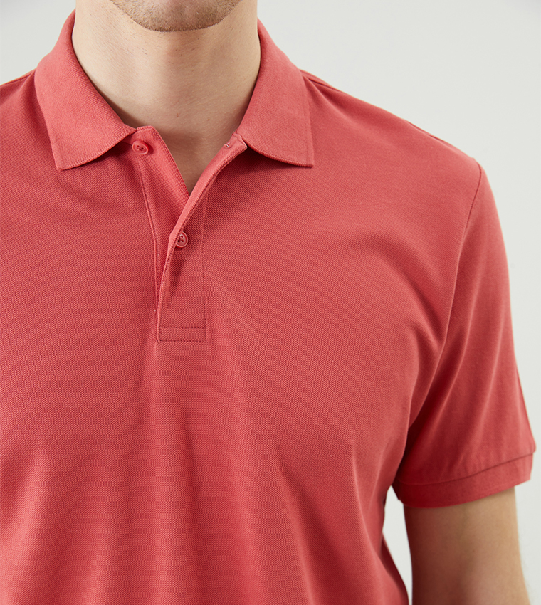 Solid Short Sleeves Polo T-Shirt