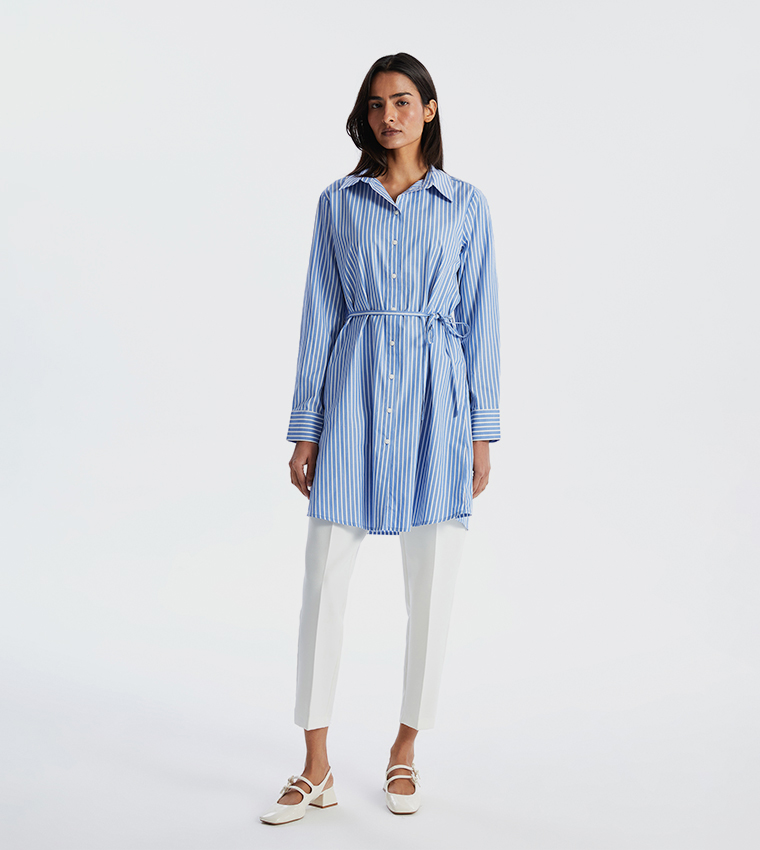 Striped Long Sleeves Tunic