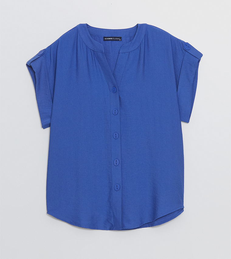 Textured Short Sleeves Top