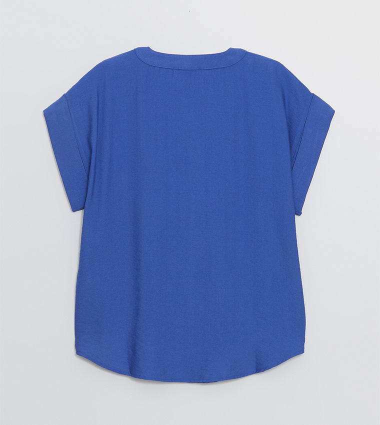 Textured Short Sleeves Top