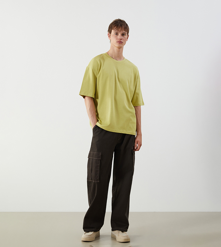 Solid Crew Neck T-Shirt