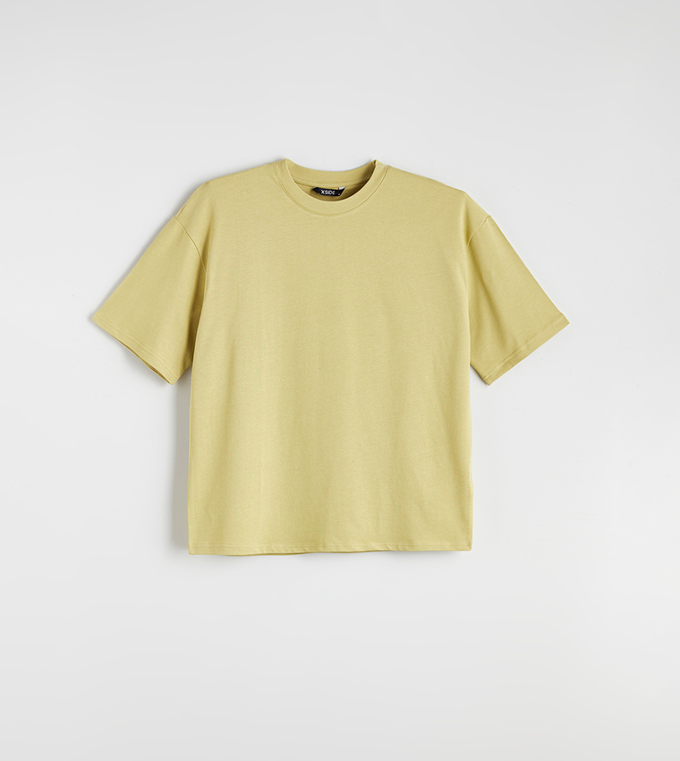 Solid Crew Neck T-Shirt