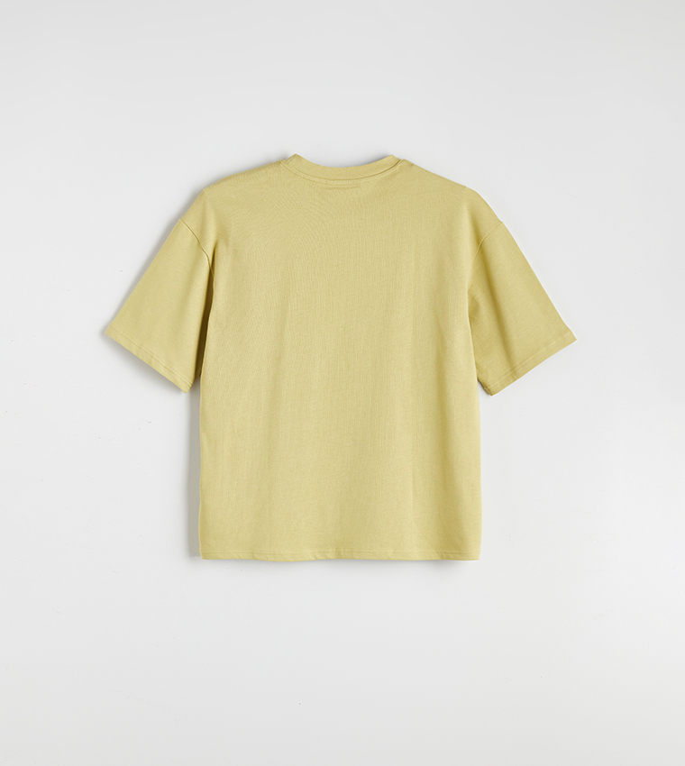 Solid Crew Neck T-Shirt