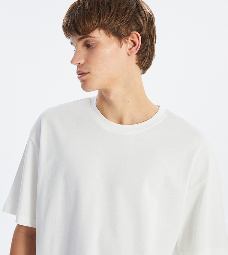 Solid Crew Neck T-Shirt
