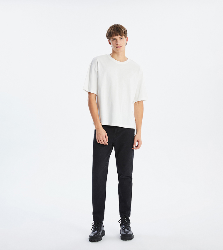 Solid Crew Neck T-Shirt