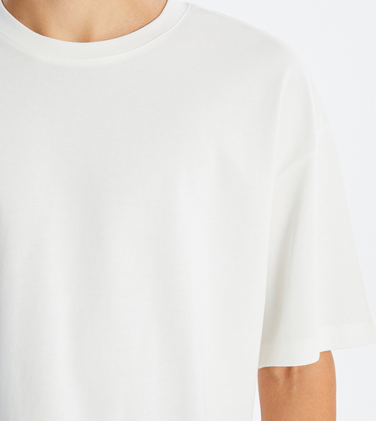 Solid Crew Neck T-Shirt