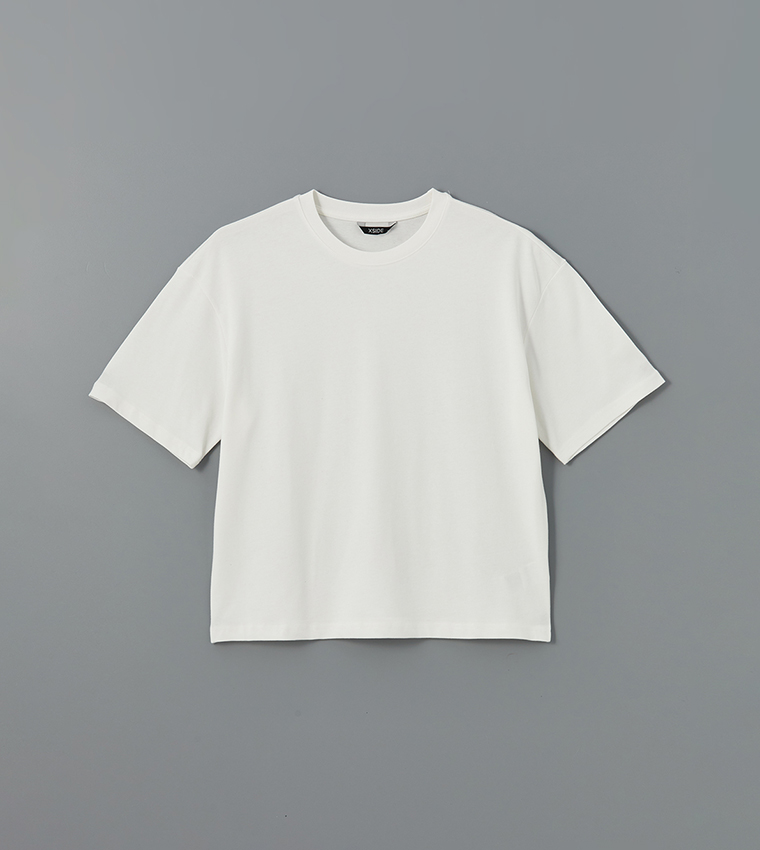 Solid Crew Neck T-Shirt