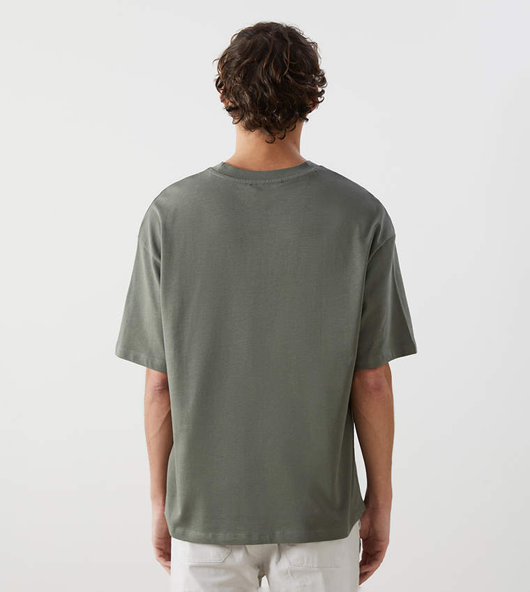 Solid Crew Neck T-Shirt