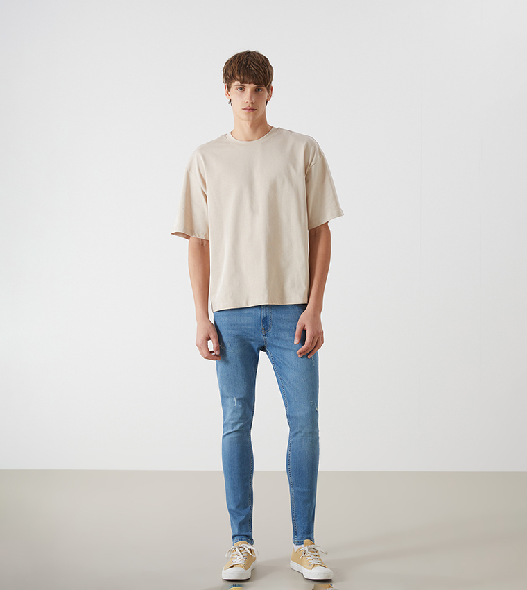 Solid Crew Neck T-Shirt