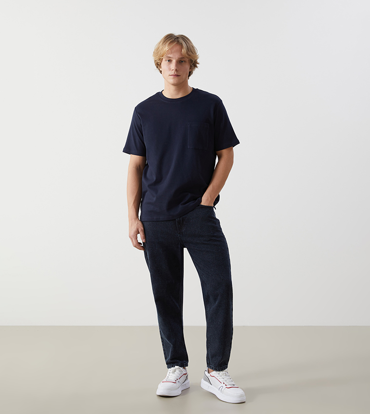 Solid Crew Neck T-Shirt