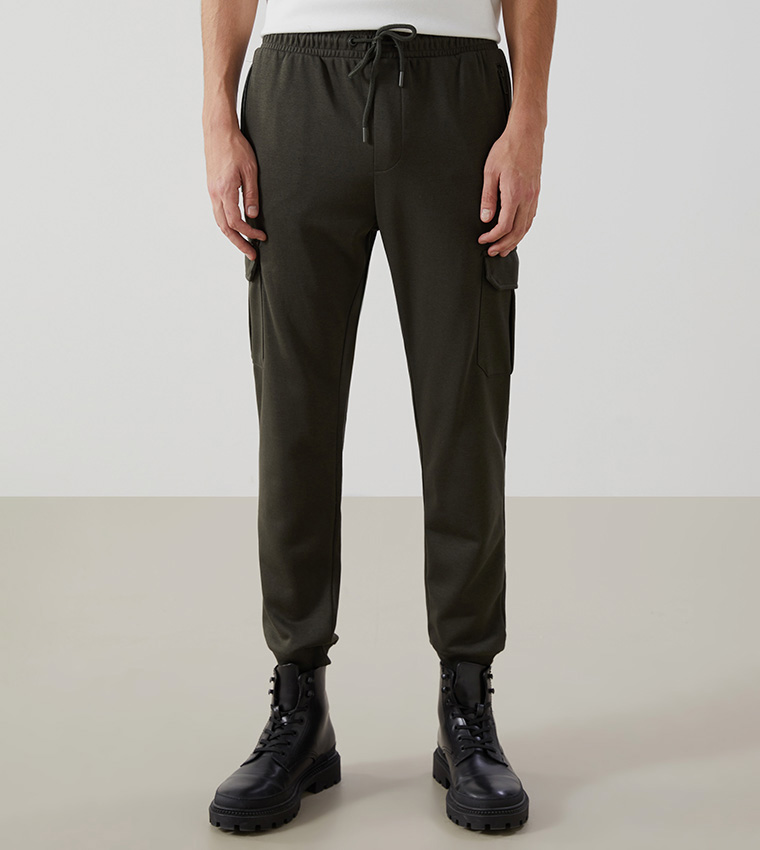 Drawstring Waist Standard Fit Joggers