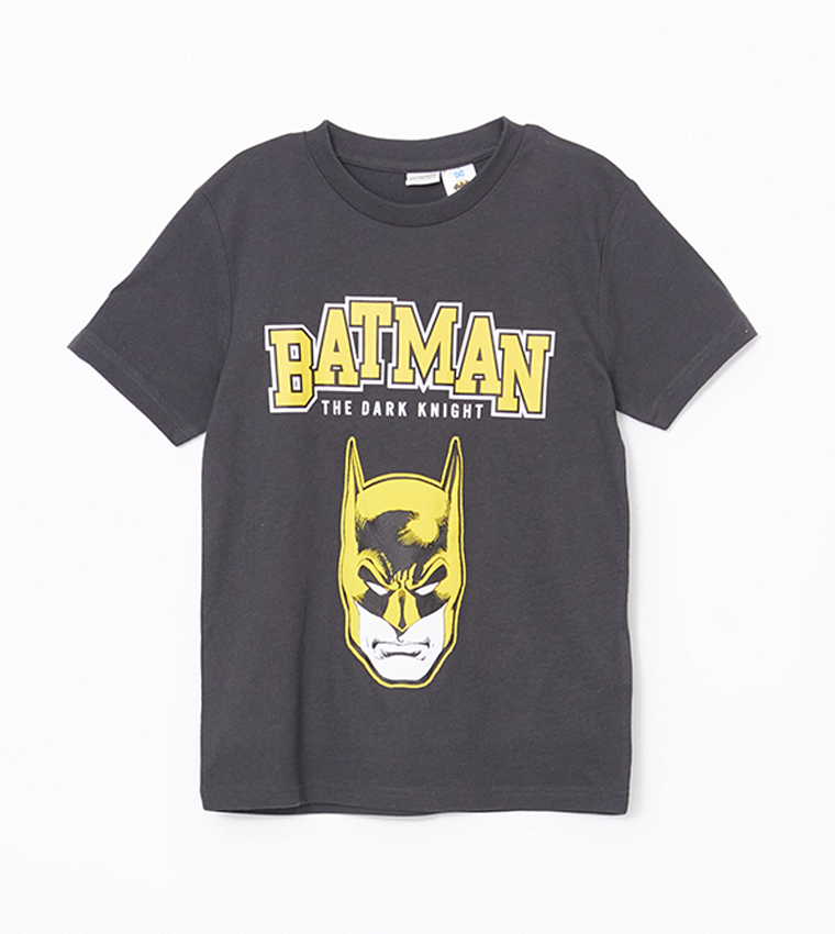 تيشيرت بياقة مستديرة بطبعة باتمان