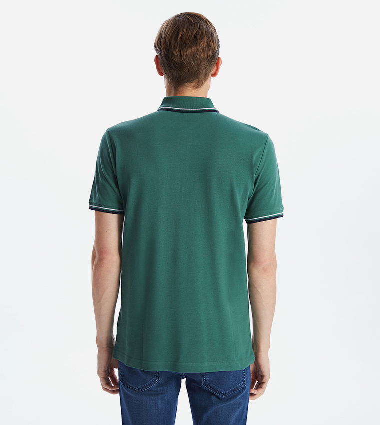 Solid Short Sleeves Pike Polo T-Shirt