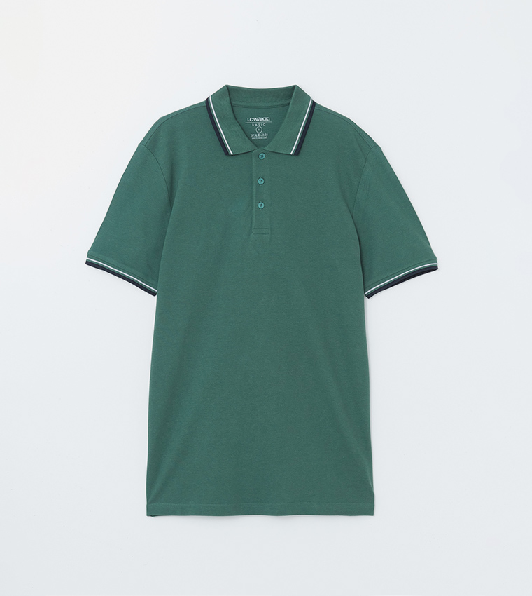 Solid Short Sleeves Pike Polo T-Shirt