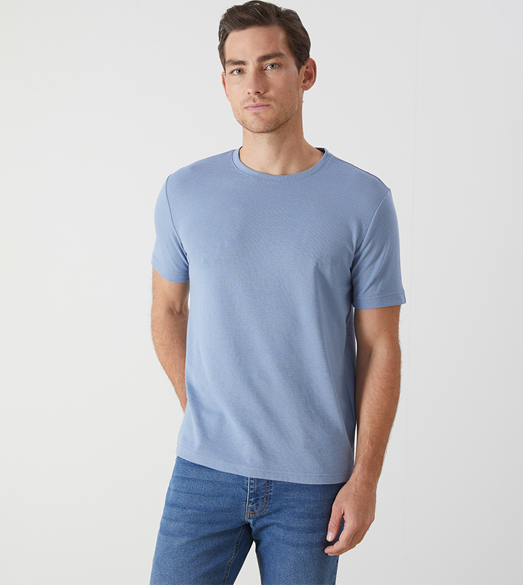 Solid Crew Neck T-Shirt