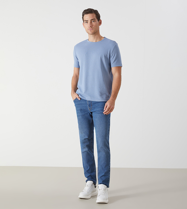 Solid Crew Neck T-Shirt