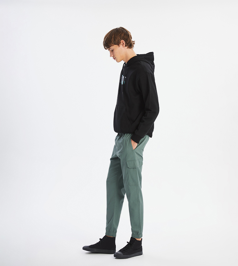 Drawstring Waist Jogger Pants
