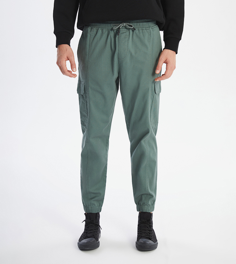 Drawstring Waist Jogger Pants