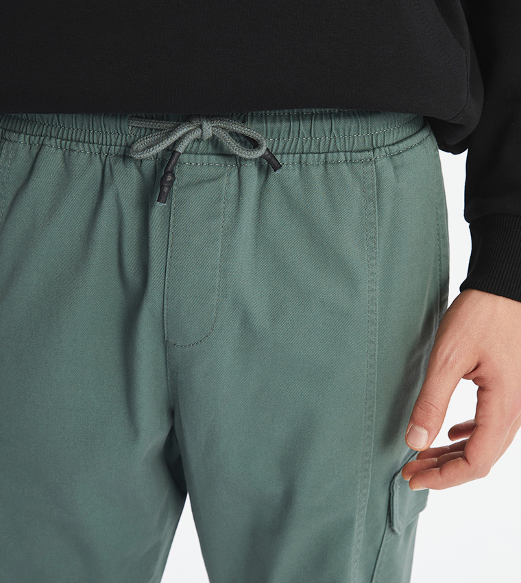 Drawstring Waist Jogger Pants