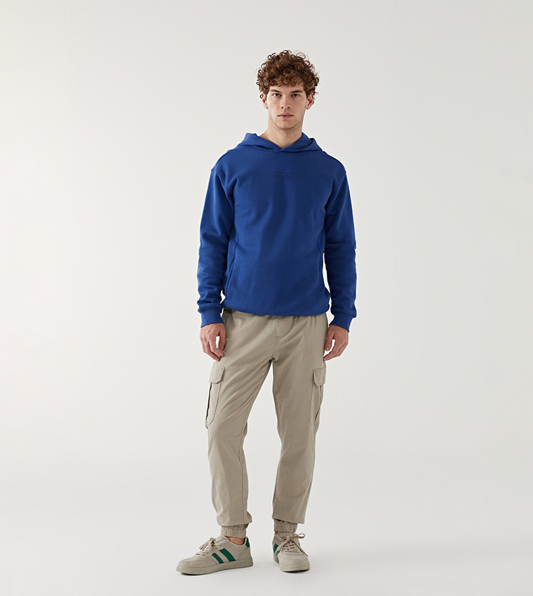 Drawstring Waist Cargo Jogger Pants