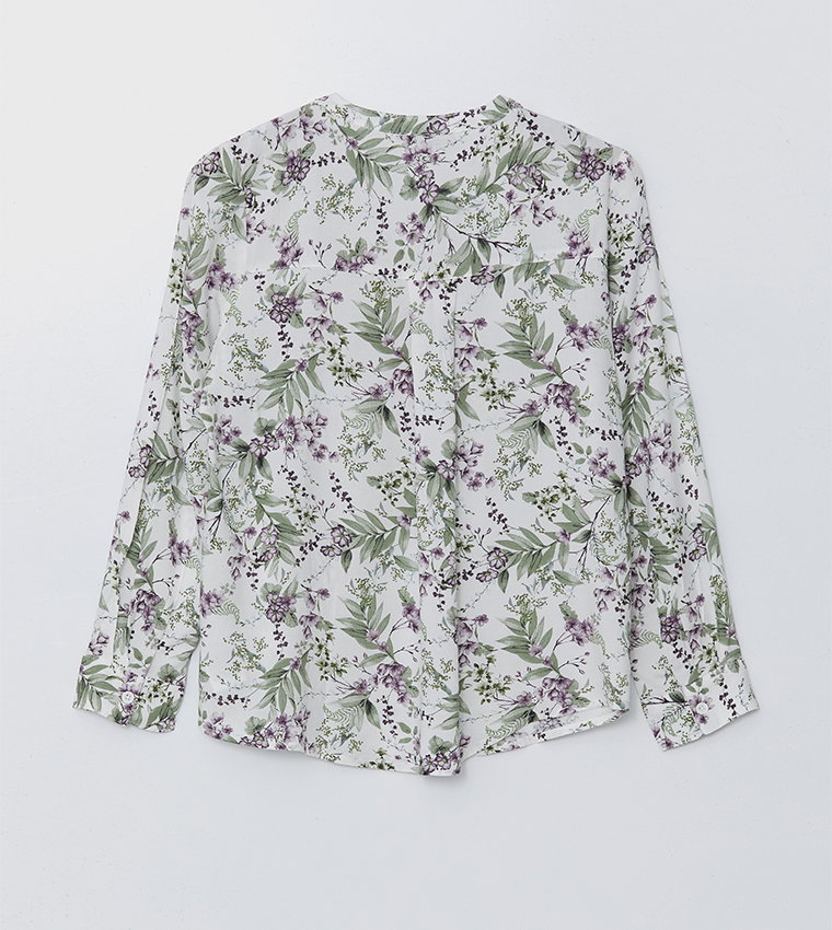 Floral Printed Long Sleeves Top