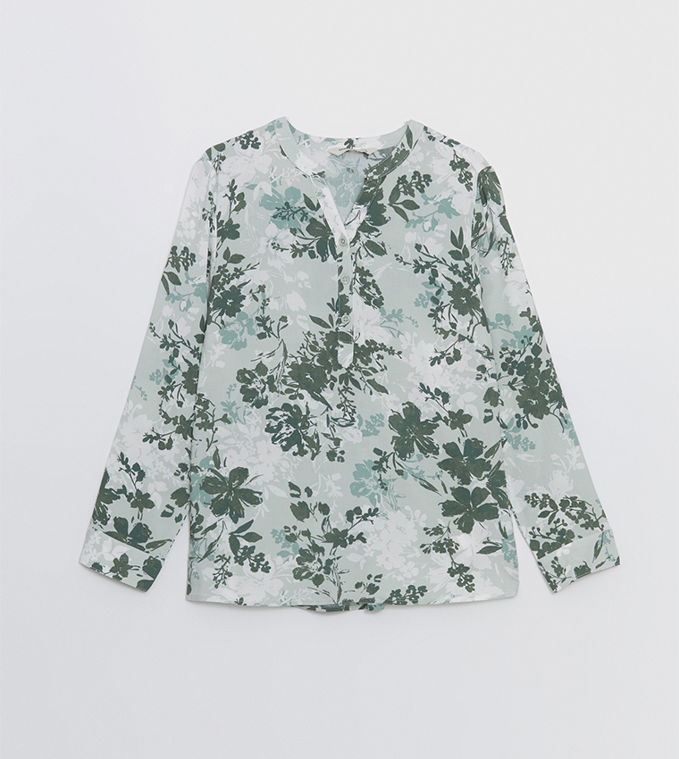 Floral Printed Long Sleeves Top