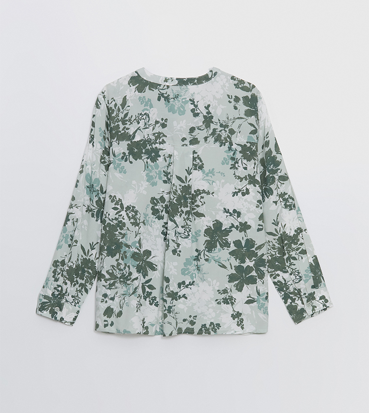 Floral Printed Long Sleeves Top