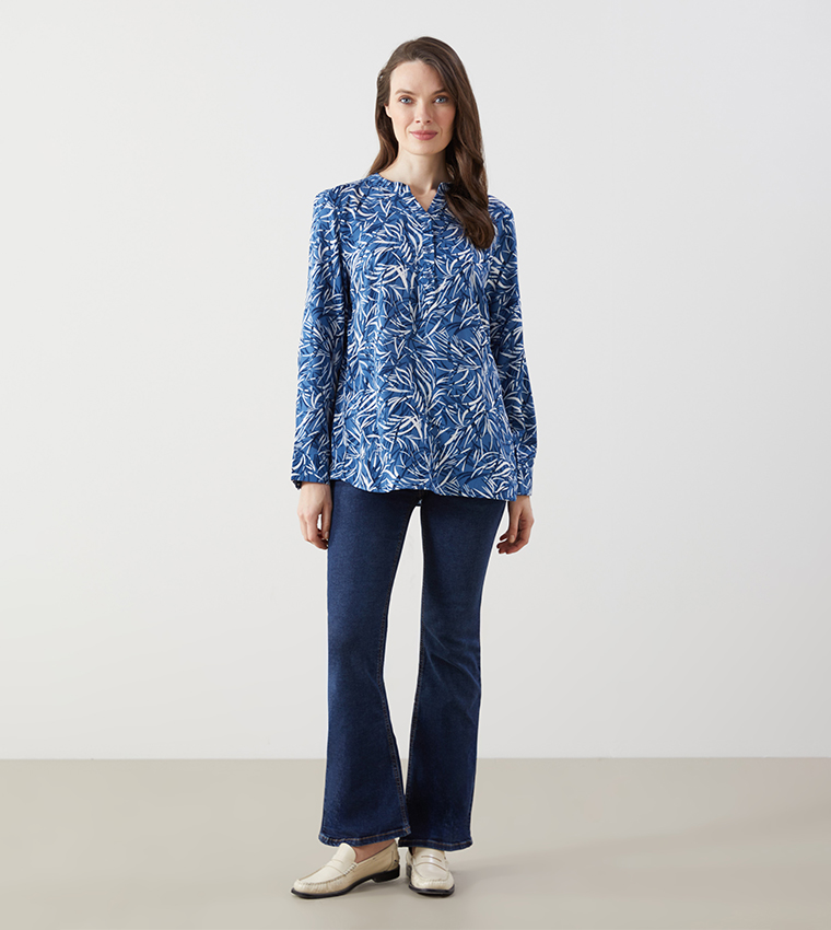 Printed Long Sleeves Top