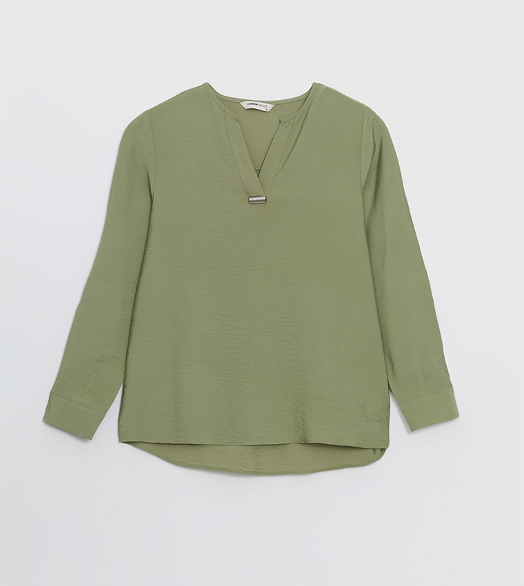 Textured Long Sleeves Top