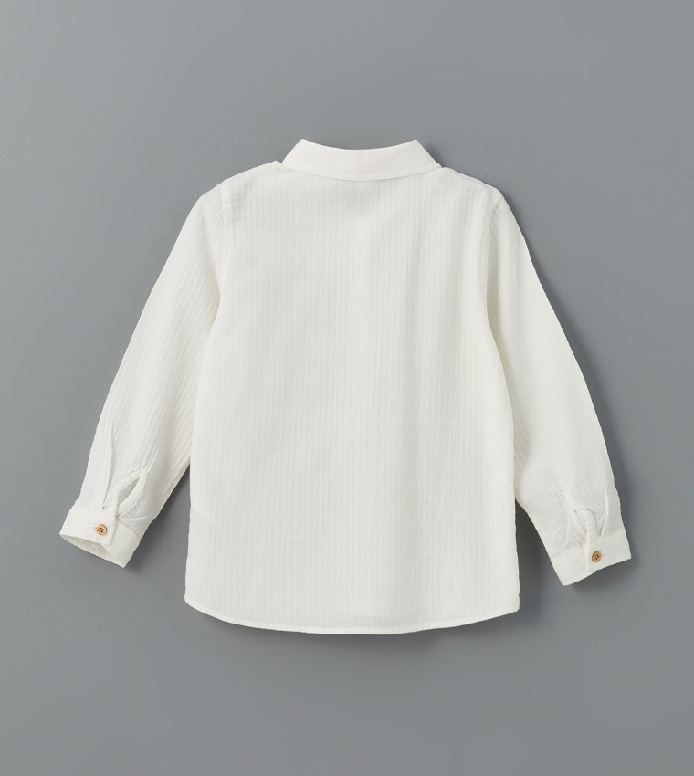 Textured Long Sleeves Shirt