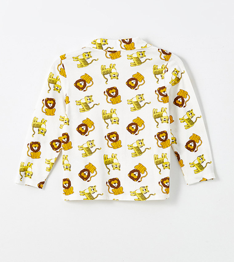 Printed Long Sleeves Pajama Set