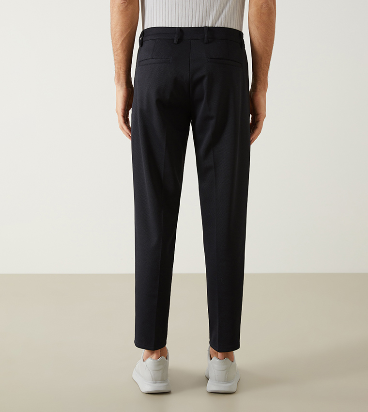 Solid Standard Fit Trousers