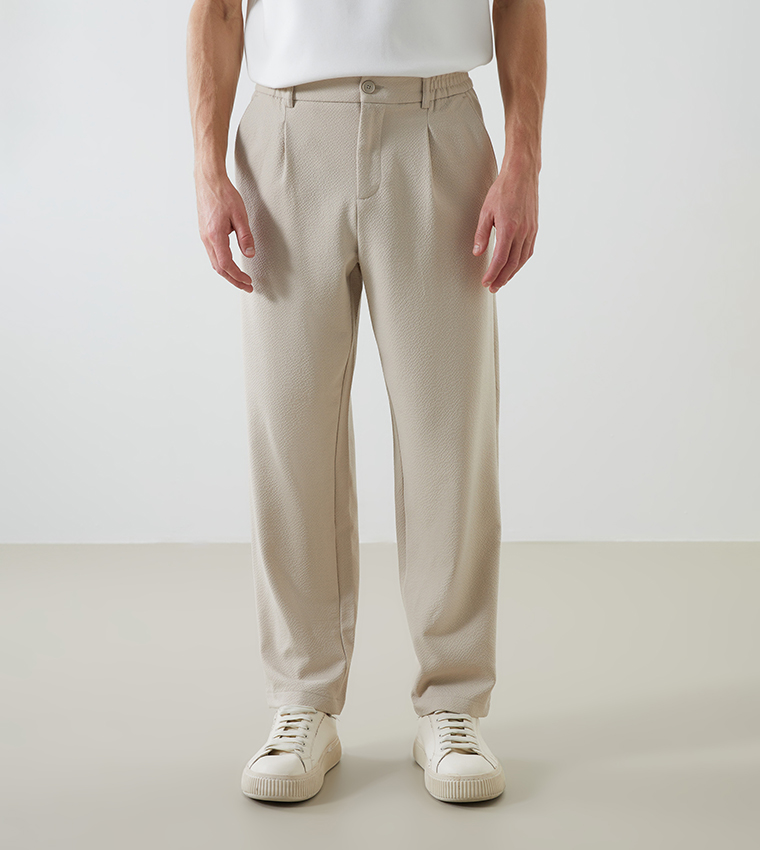 Pleat Detail Standard Fit Trousers