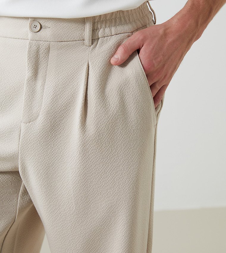Pleat Detail Standard Fit Trousers