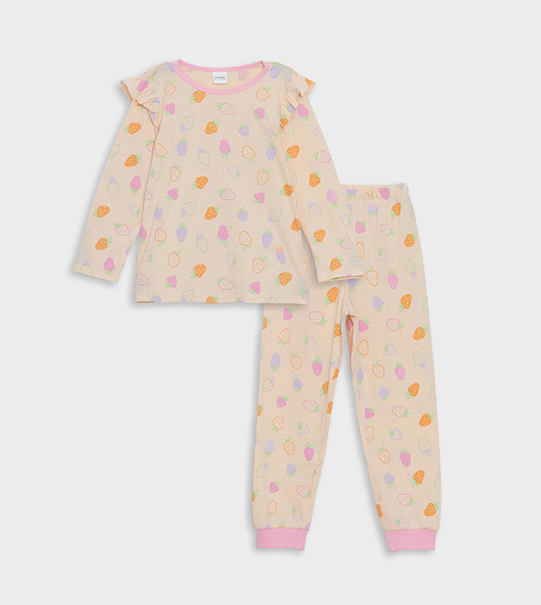 Printed Long Sleeves Pajama Set
