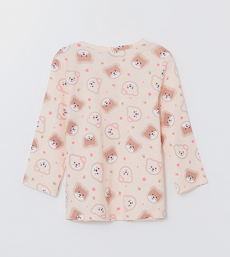Printed Long Sleeves Pajama Set