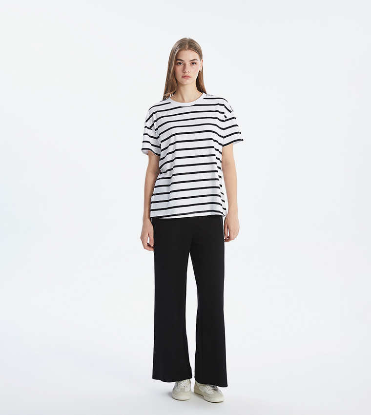 Striped Crew Neck T-Shirt