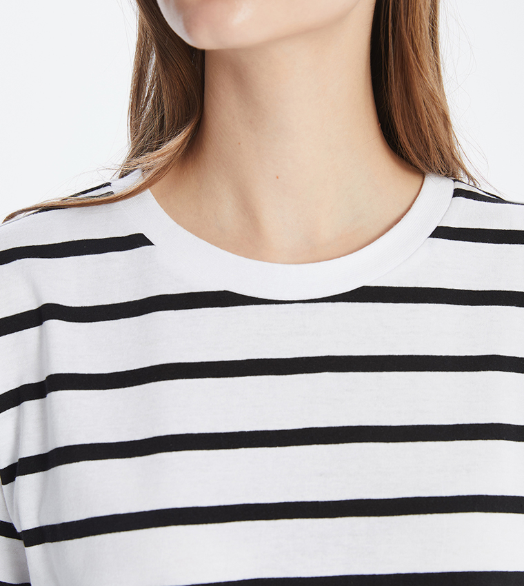 Striped Crew Neck T-Shirt