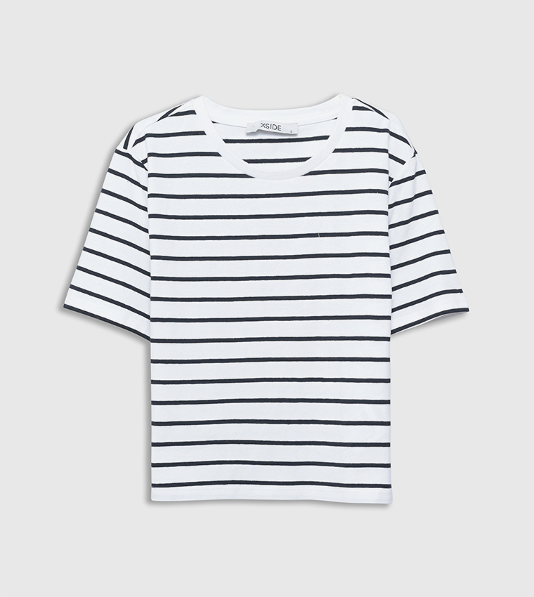 Striped Short Sleeves Casual T-Shirt