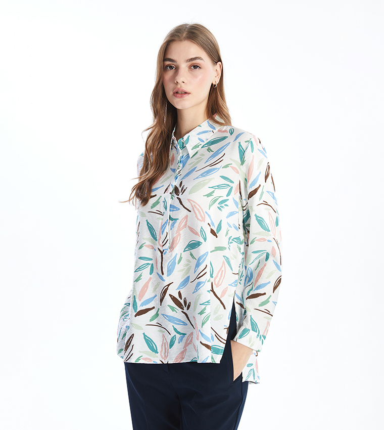 Patterned Long Sleeves Shirt