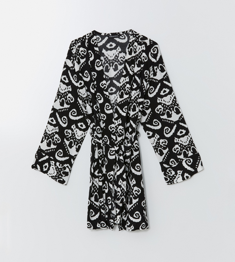 Printed Long Sleeves Kimono