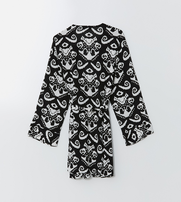 Printed Long Sleeves Kimono